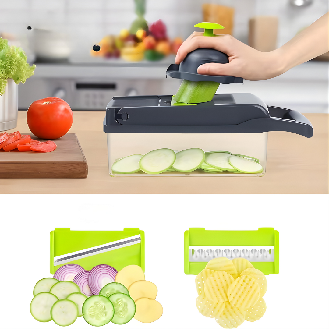 CORTADOR DE VERDURAS MULTIFUNCIONAL – Cocina fácil, rápida y sin desorden