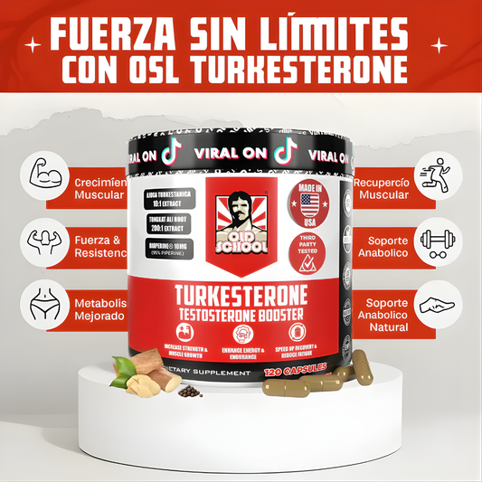 TURKESTERONE x 120 CAPS – Potencia, energía y rendimiento muscular natural