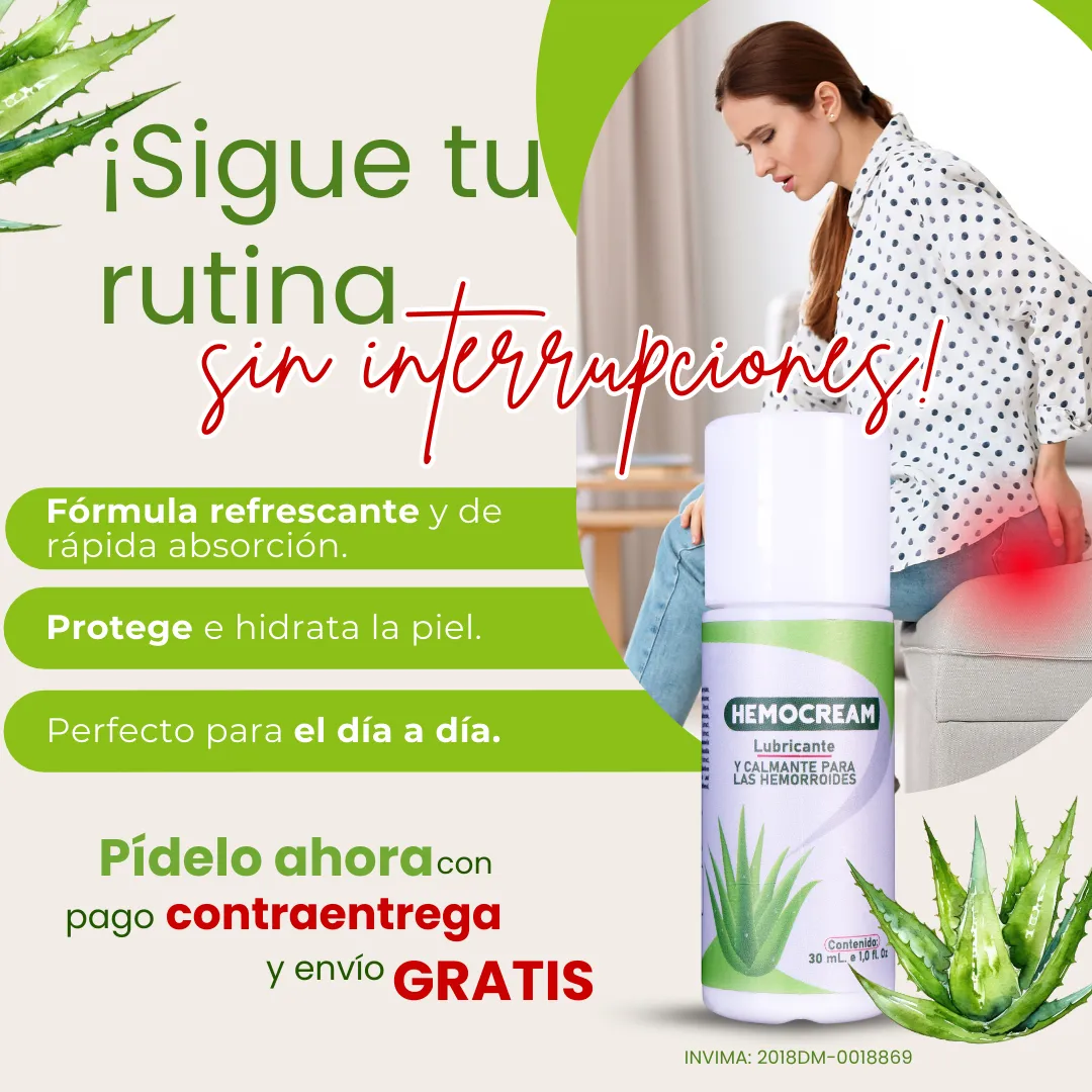 HEMOCREAM – Alivio inmediato y cuidado natural para las hemorroides