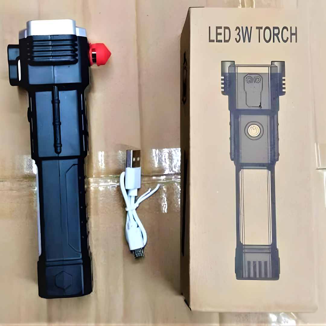 LUZ TÁCTICA ROMPE CRISTAL – Potencia, seguridad y resistencia en tu mano