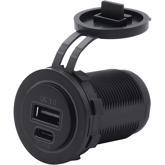 ADAPTADOR DE CARGADOR DE AUTO (1USB,1C) – Carga rápida y segura mientras conduces