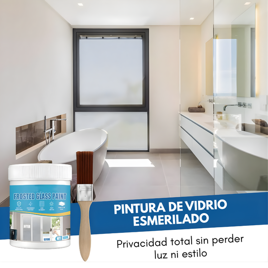PINTURA PARA VIDRIO ESMERILLADO – Privacidad total sin perder luz ni estilo