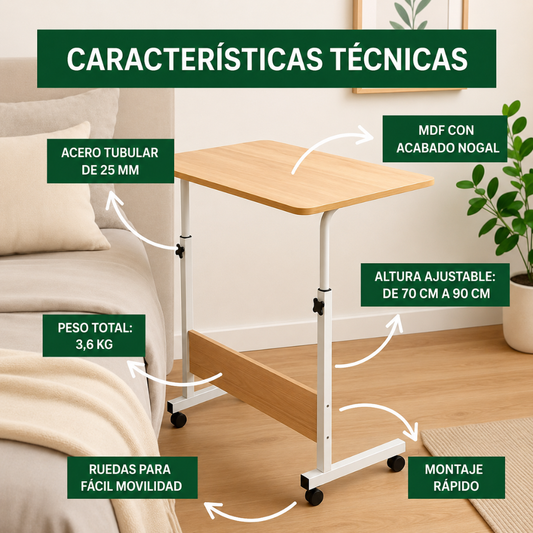 MESA AUXILIAR – No necesitas una oficina enorme para estar cómodo