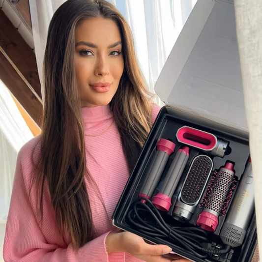 AirGlam 5 en 1 – Potencia y versatilidad para un look siempre impecable.