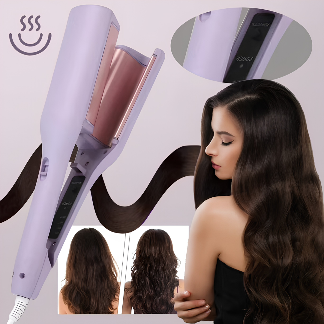 RIZADOR DE CABELLO ONDULADO – Ondas definidas y naturales en minutos, sin complicarte
