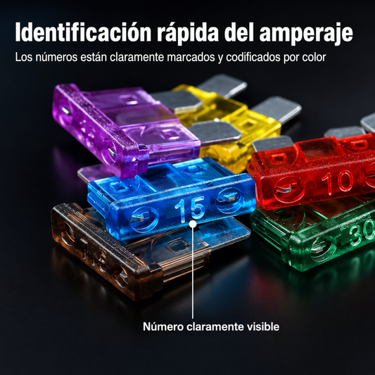 KIT DE FUSIBLES – Protección eléctrica para carro, moto y vehículos con diferentes tamaños