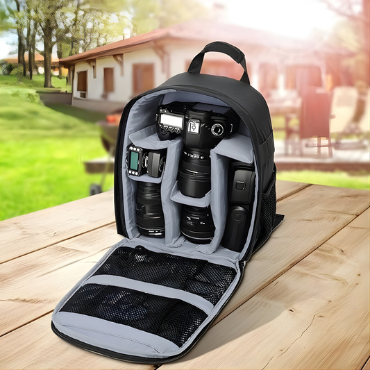 MOCHILA PARA CÁMARA PROFESIONAL – Protección segura, organización inteligente y comodidad en cada salida