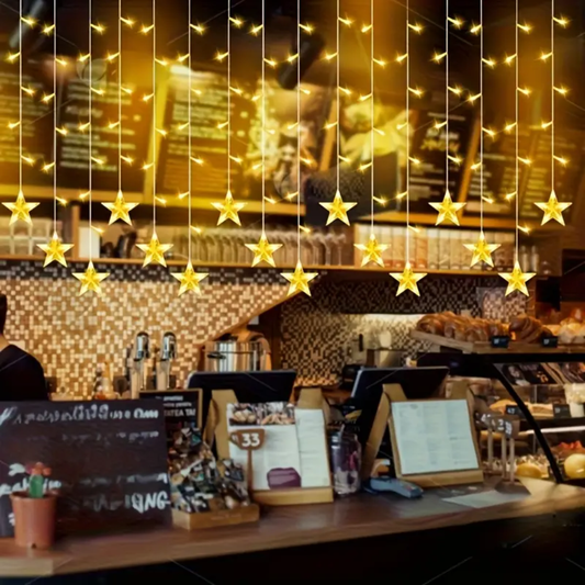 CORTINA DE LUCES SOLARES – Ilumina tus noches con un brillo mágico y sostenible