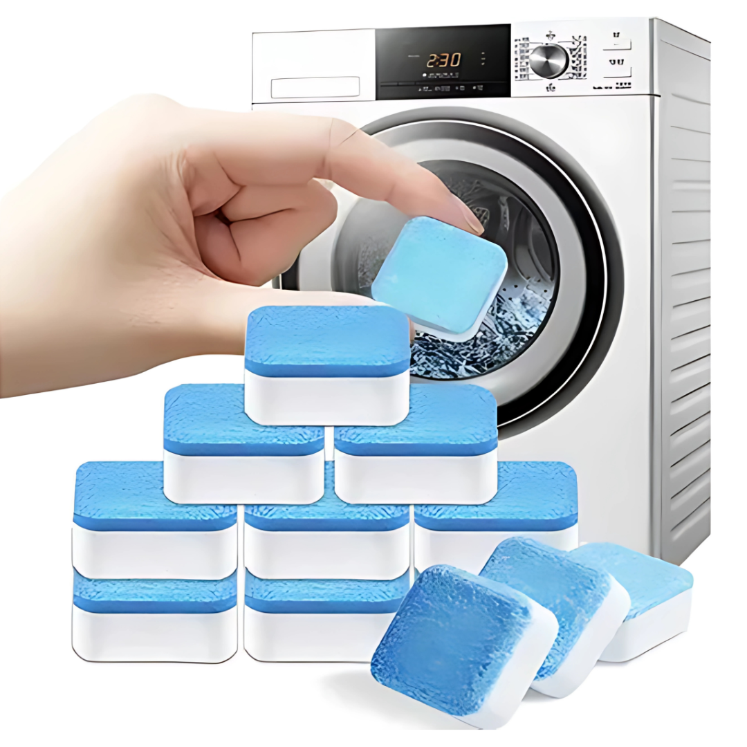 TABLETAS PARA LAVADORA (PACK*2) – Limpieza profunda para tu lavadora desde el primer uso