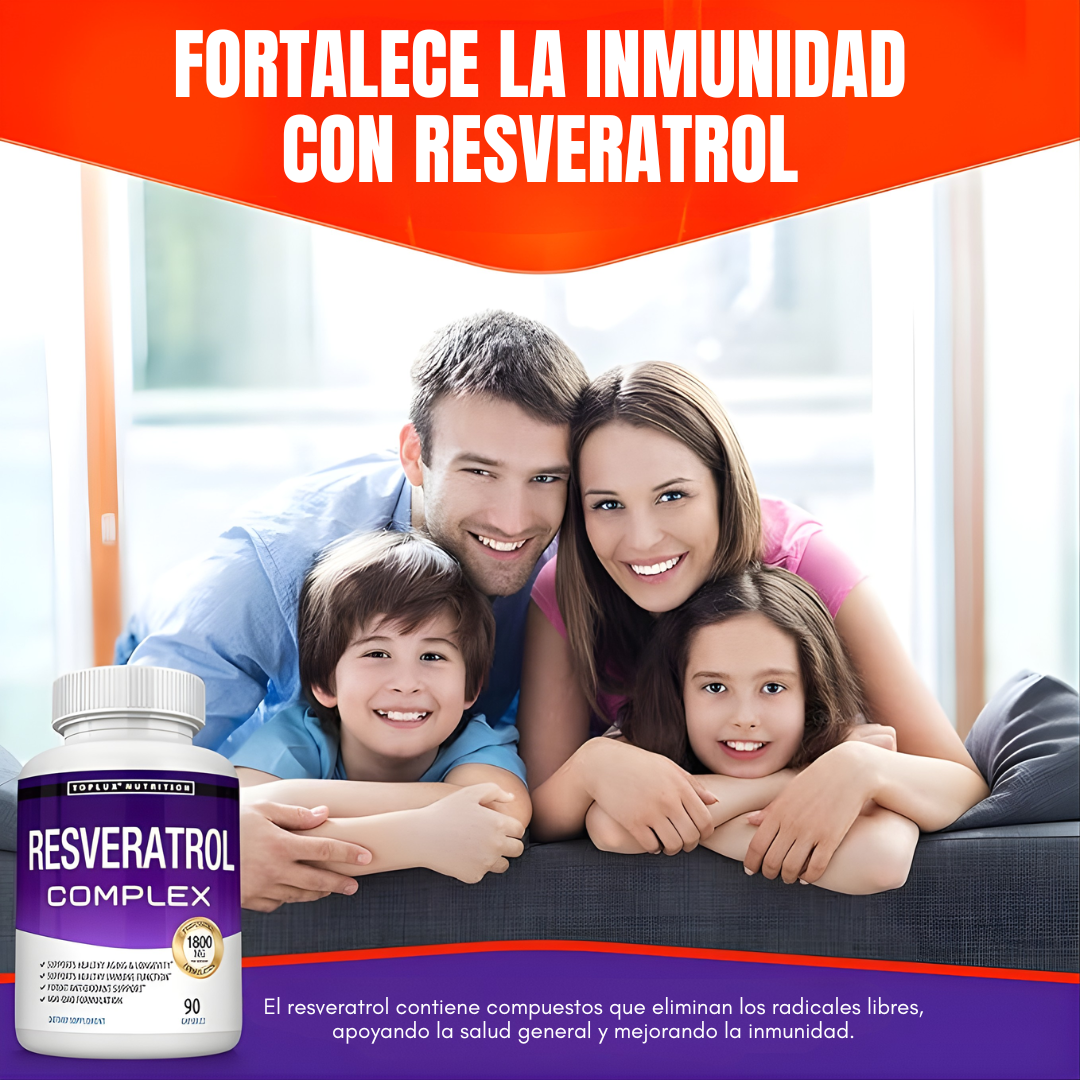 RESVERATROL – Piel más joven, uniforme y luminosa desde el interior cada día