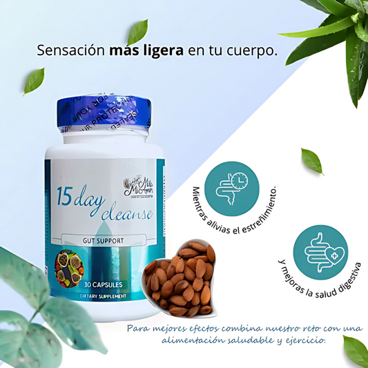 15 DAY CLEANSE – Limpieza digestiva y desintoxicación natural en cápsulas