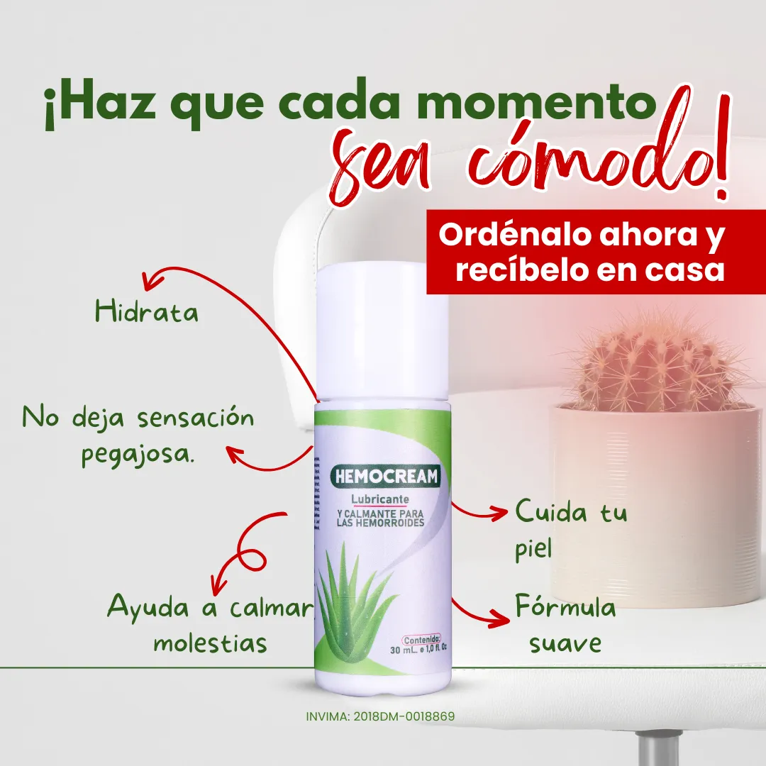 HEMOCREAM – Alivio inmediato y cuidado natural para las hemorroides