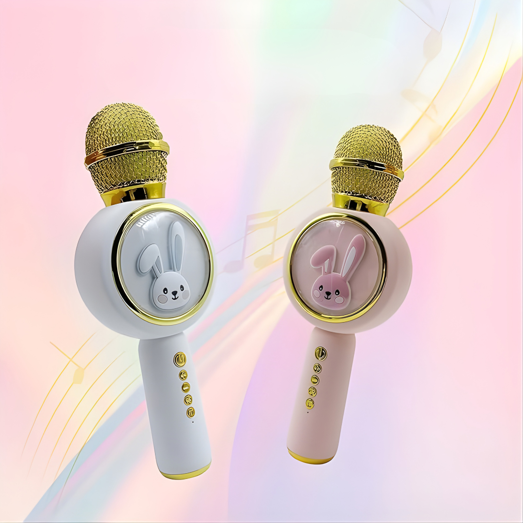 MICRÓFONO KARAOKE BLUETOOTH CONEJO X6 – Diversión musical, sonido claro y momentos inolvidables