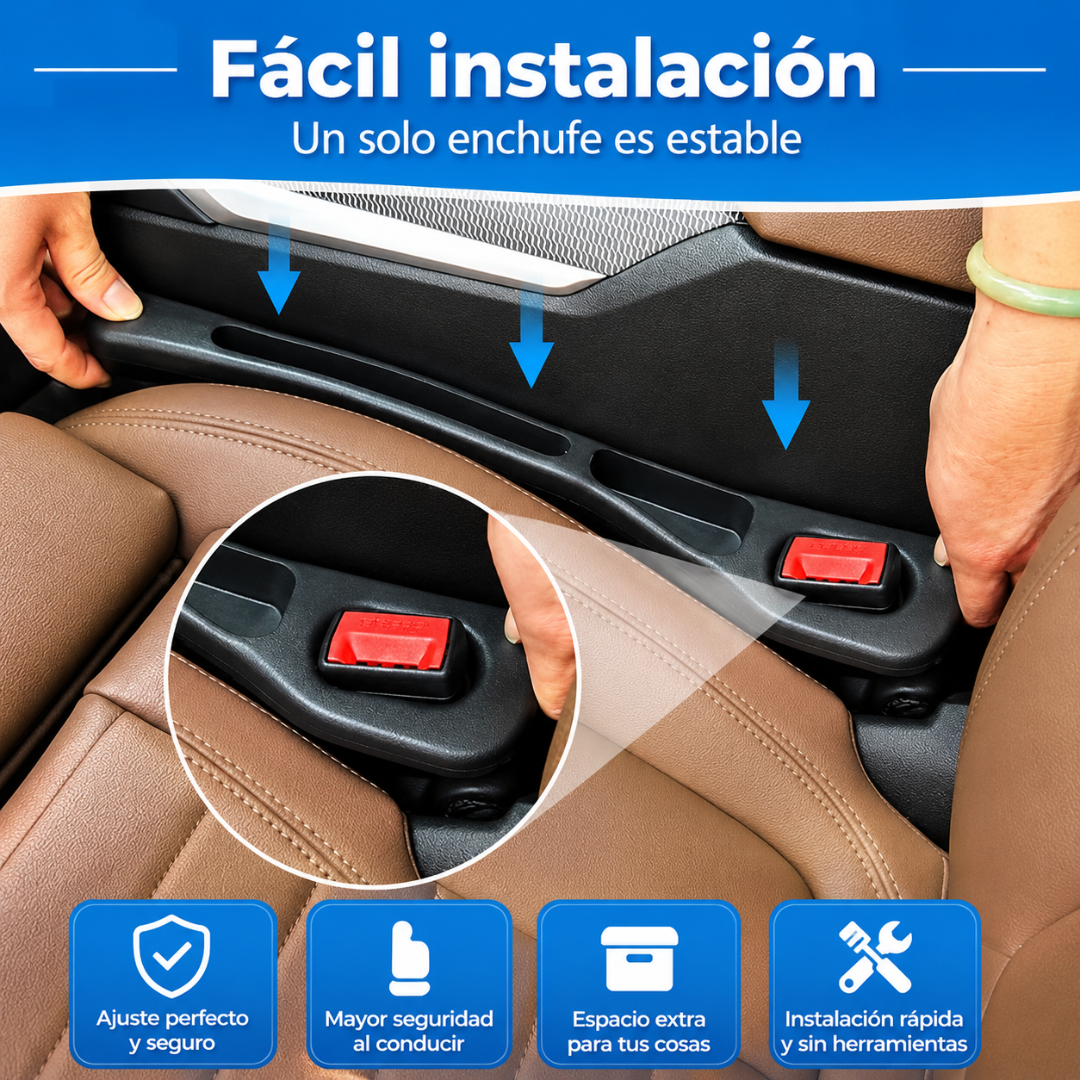 TIRAS RELLENADORAS PARA AUTO – Evita caídas entre asientos