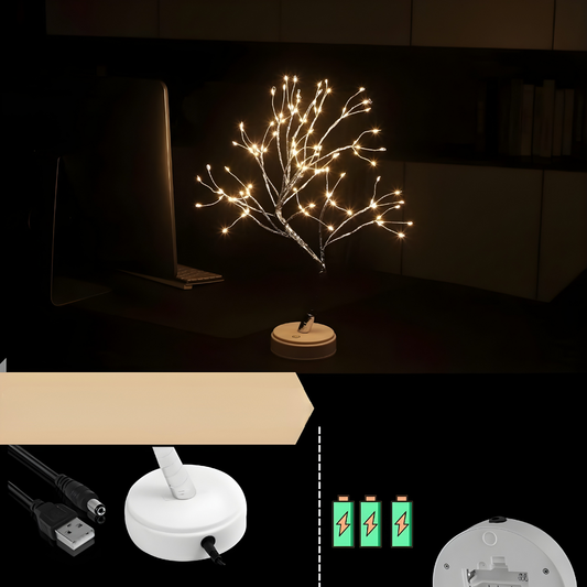 ÁRBOL DE LUZ MÁGICO – Decoración encantadora, ambiente relajante y luz cálida para transformar cualquier espacio