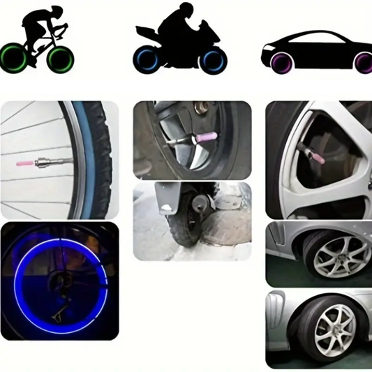 PAR DE LUCES LED PARA VÁLVULA DE LLANTA – Estilo, seguridad y visibilidad en cada recorrido