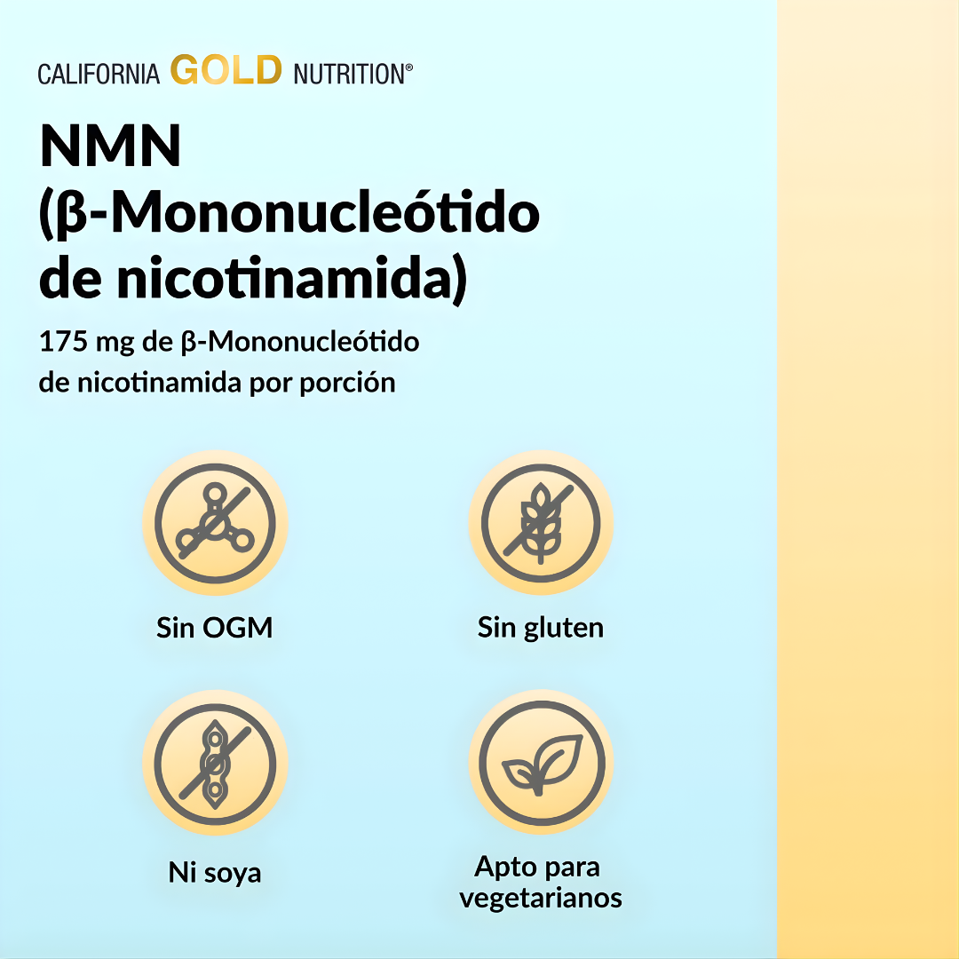 NMN – SOPORTE CELULAR Y ENERGIA METABOLICA AVANZADA (60CAP) – Energía celular, vitalidad diaria y rendimiento desde el interior