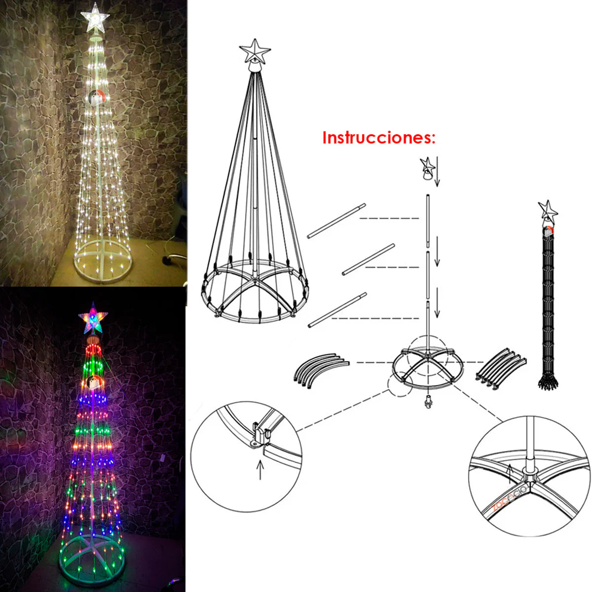 ARBOL DE NAVIDAD LED – Iluminación mágica y diseño moderno para tu hogar
