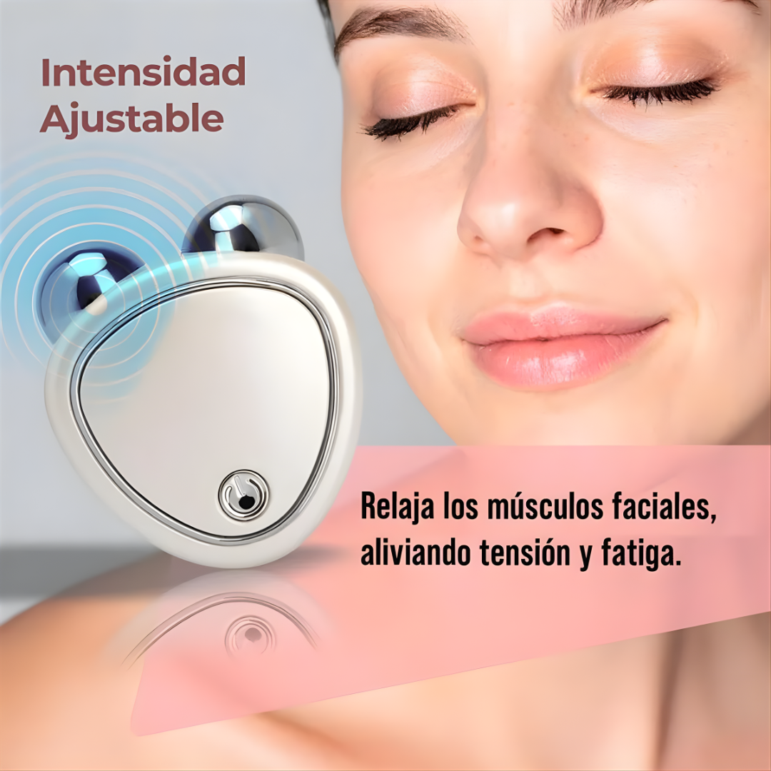 MASAJEADOR FACIAL MICROCORRIENTE REAFIRMANTE PRO – Reafirma tu piel, redefine tu rostro y luce más joven sin salir de casa