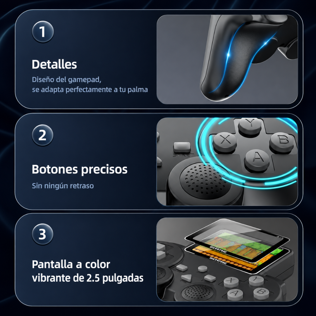 S10 GAMPAD DIGITAL GAME PLAYER — 520 juegos clásicos, para dos jugadores y en el televisor. Los 90 están de vuelta.