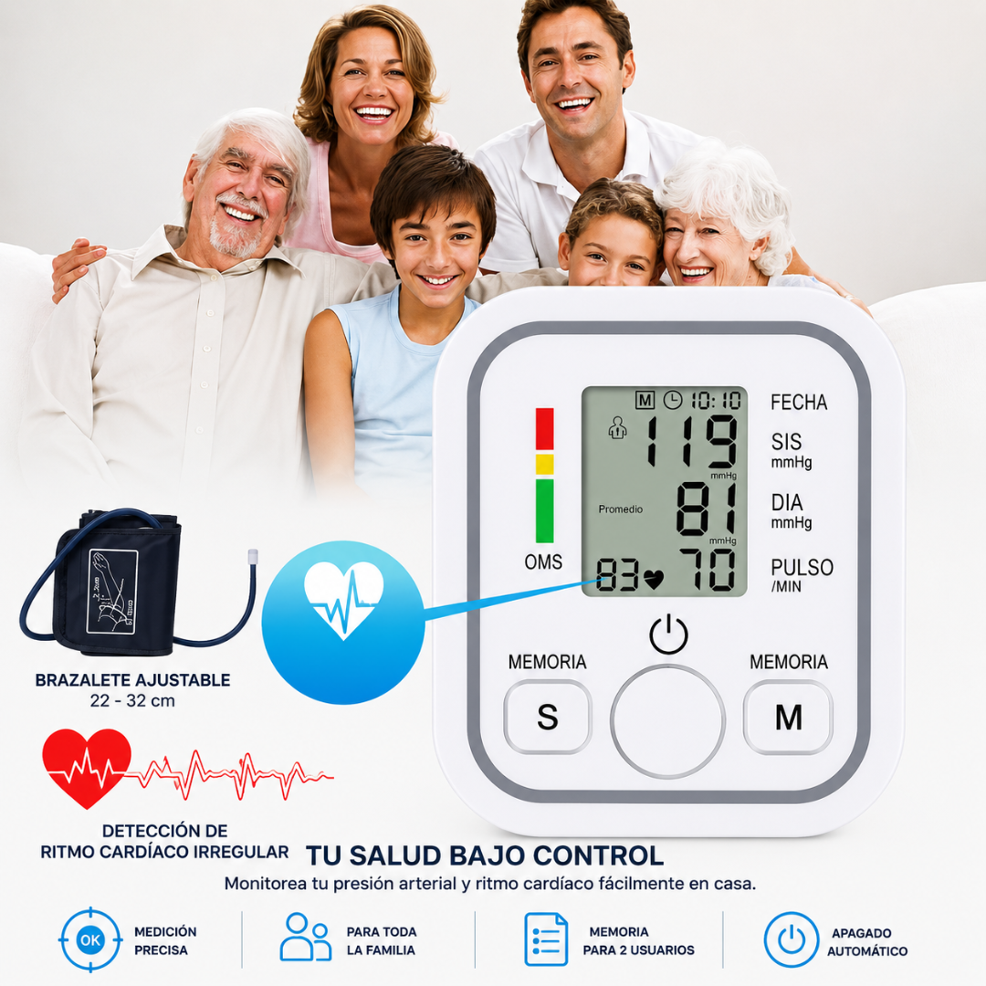 MONITOR DE PRESIÓN — Controla tu presión, cuida tu salud desde casa