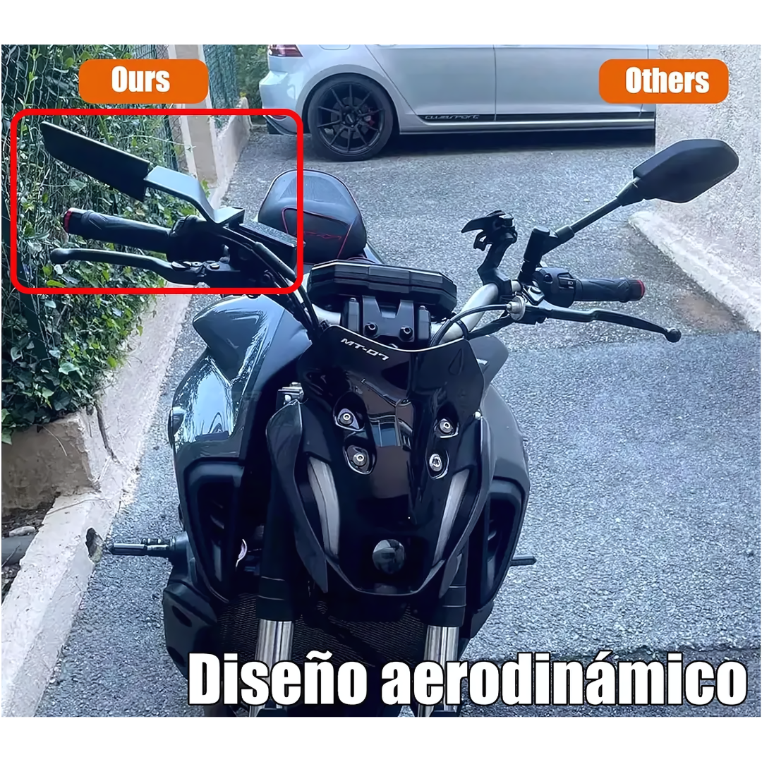 RETROVISORES PARA MOTO — Estilo deportivo y visibilidad total en tu moto
