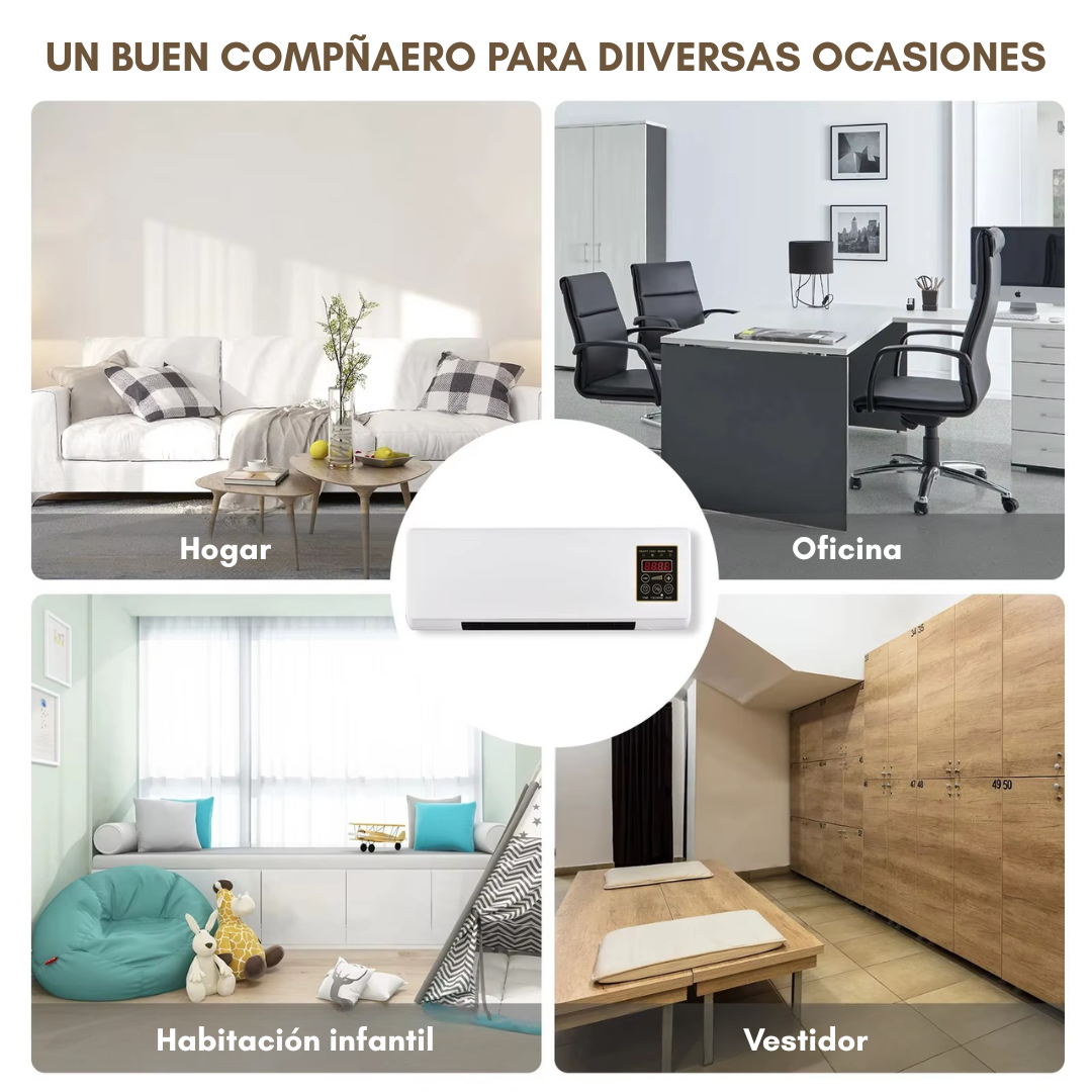 CALEFACTOR DE PARED — Potencia Inteligente 2-en-1 para tu hogar