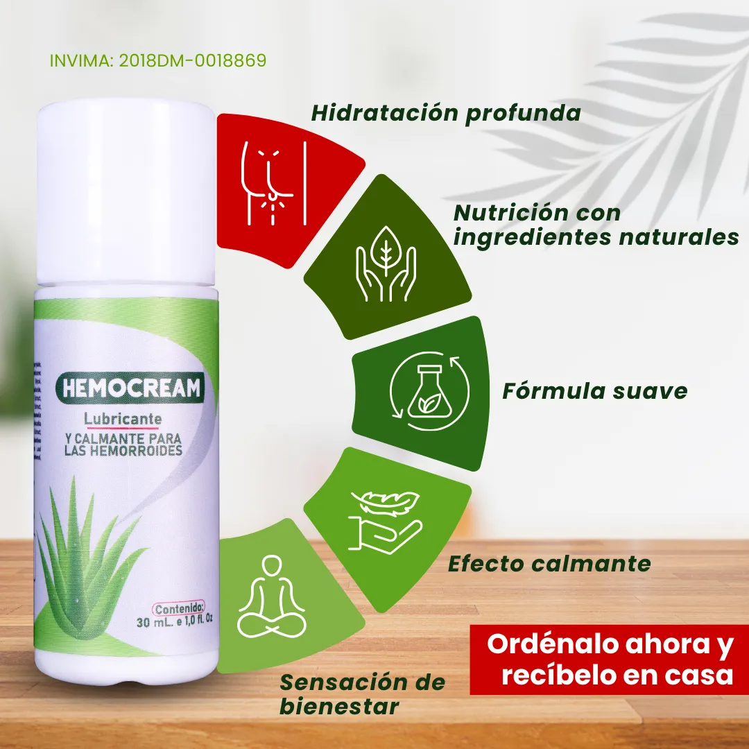 HEMOCREAM – Alivio inmediato y cuidado natural para las hemorroides