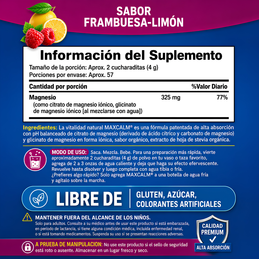 MAX CALM TARRO – Relajación diaria, menos estrés ocasional y descanso más tranquilo