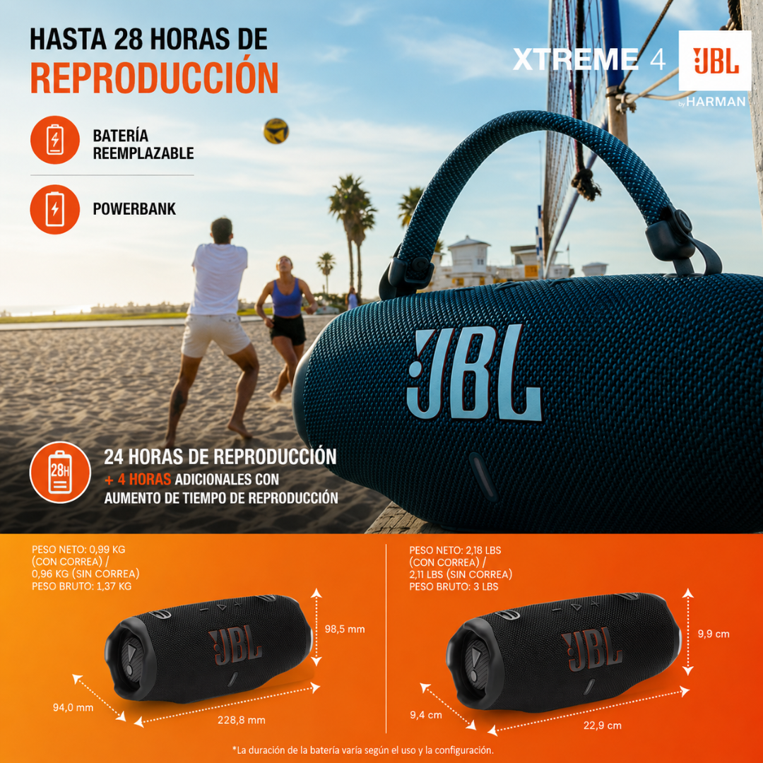 JBL XTREME 4 – Potencia para cualquier aventura