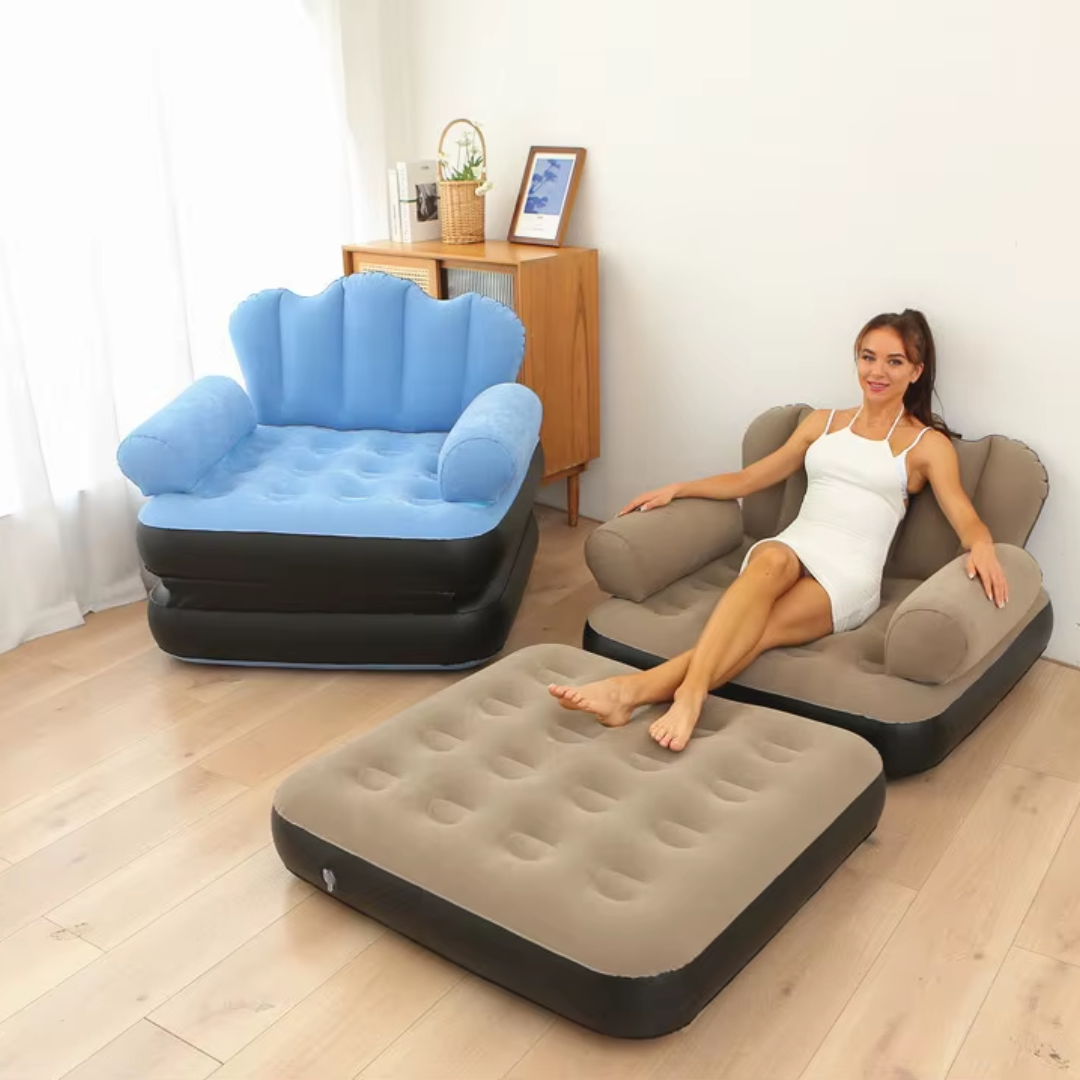 SILLÓN INFLABLE MULTIFUNCIONAL – Comodidad portátil donde quieras