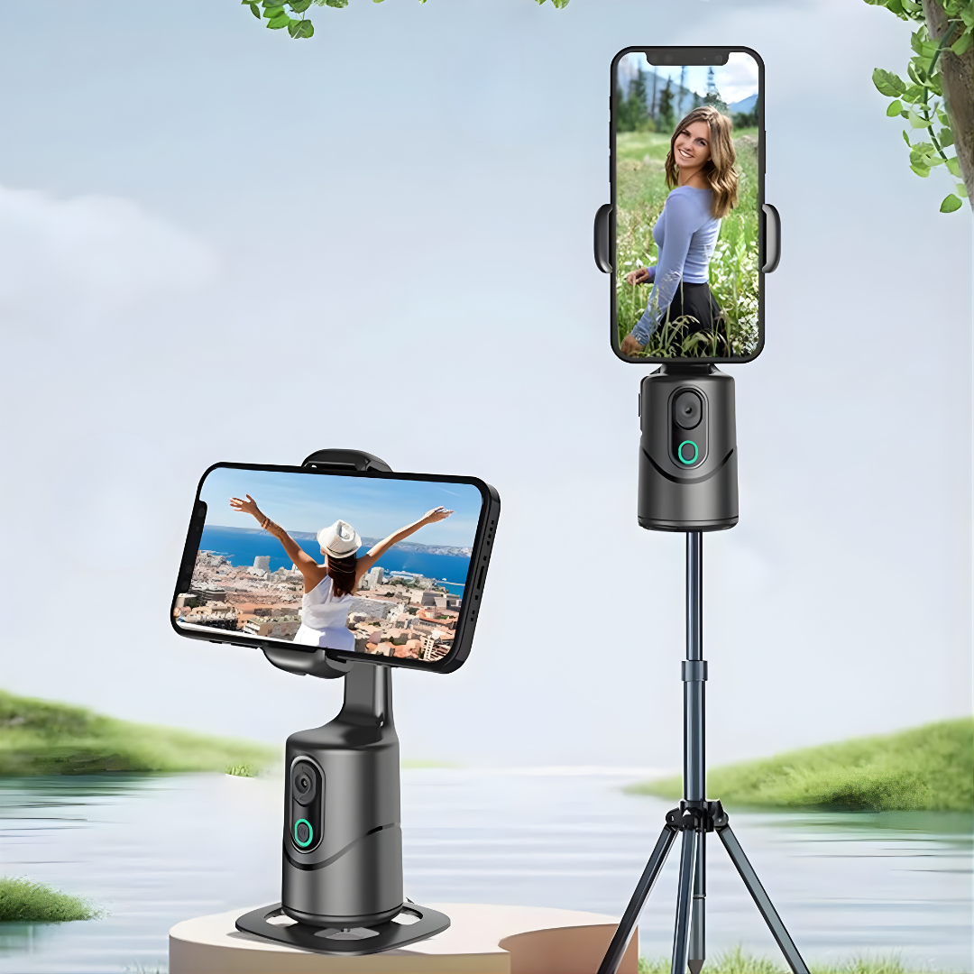 SOPORTE CON SEGUIMIENTO FACIAL – Grabaciones inteligentes, manos libres y enfoque automático en todo momento