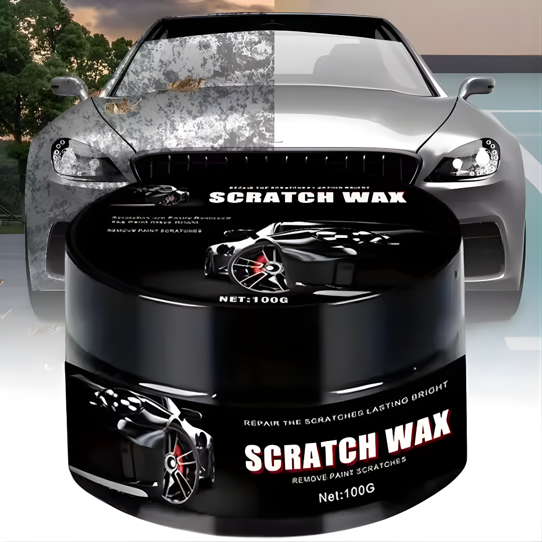 CERA QUITARRAYONES SCRATCH WAX – Disimula rayones, recupera el brillo y renueva la pintura de tu auto