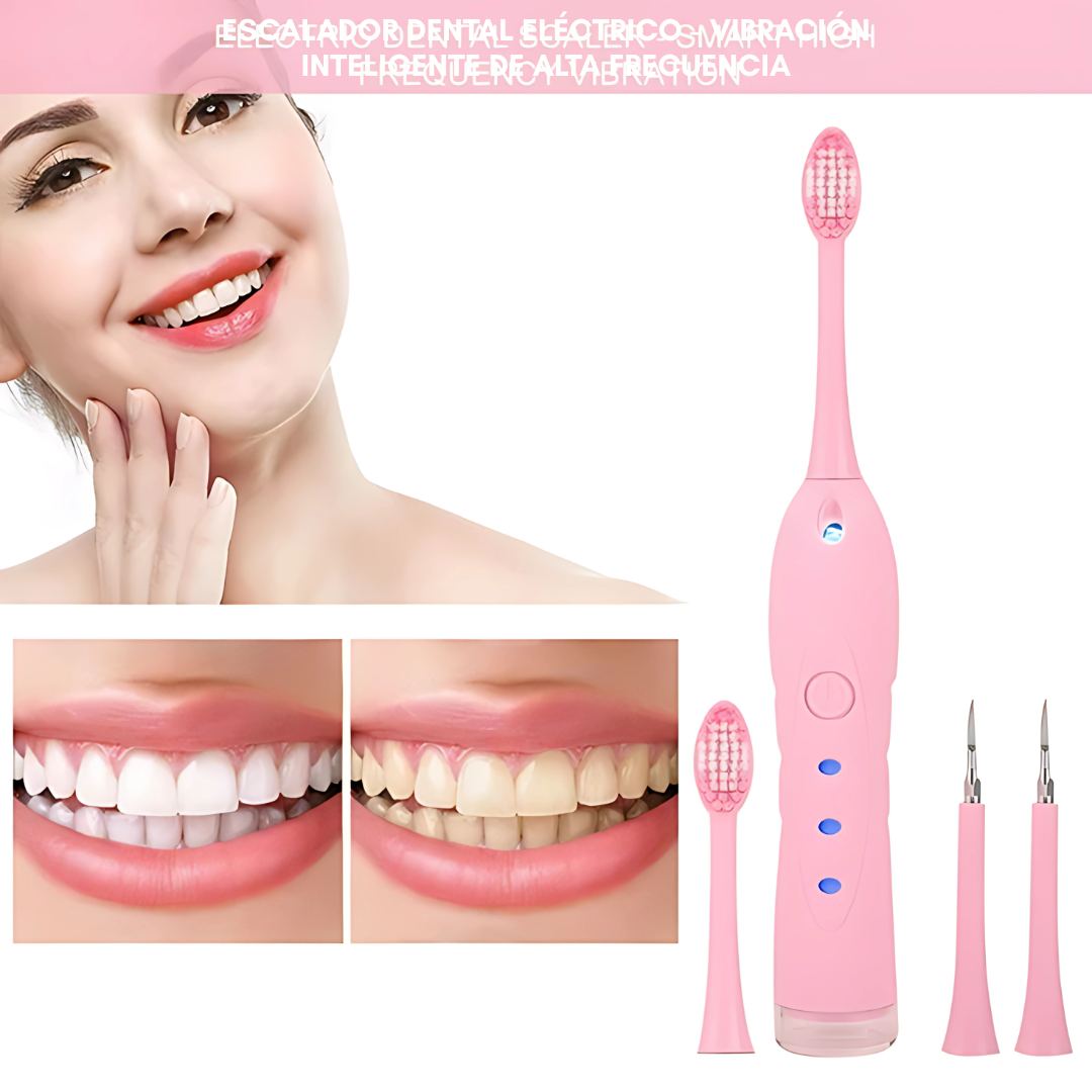 REMOVEDOR ELÉCTRICO DE CÁLCULOS DENTALES ESCALADOR ULTRASÓNICO – Dientes limpios y sin sarro sin salir de casa