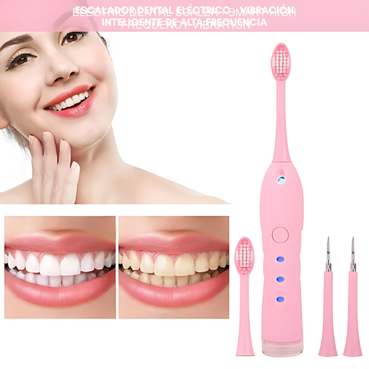 REMOVEDOR ELÉCTRICO DE CÁLCULOS DENTALES ESCALADOR ULTRASÓNICO – Dientes limpios y sin sarro sin salir de casa