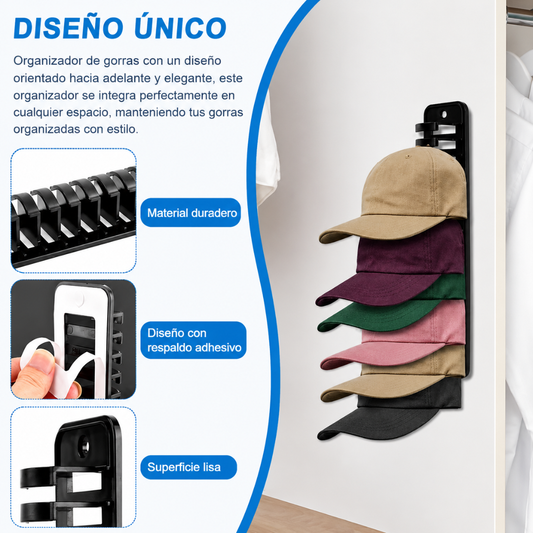 ORGANIZADOR DE GORRAS (PACK*2) — Todas tus gorras a la vista, sin desorden