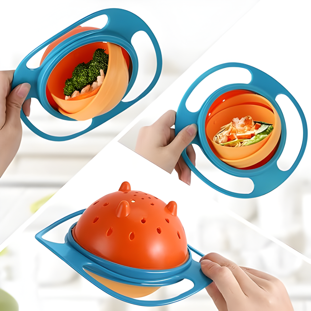 TAZÓN ANTIDERRAME PARA NIÑOS – Comen sin ensuciar, juegan sin derramar