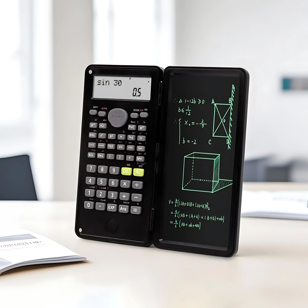 CALCULADORA CIENTIFICA + NOTE PAD – Ahorra espacio, reduce papel y resuelve todo en un solo dispositivo