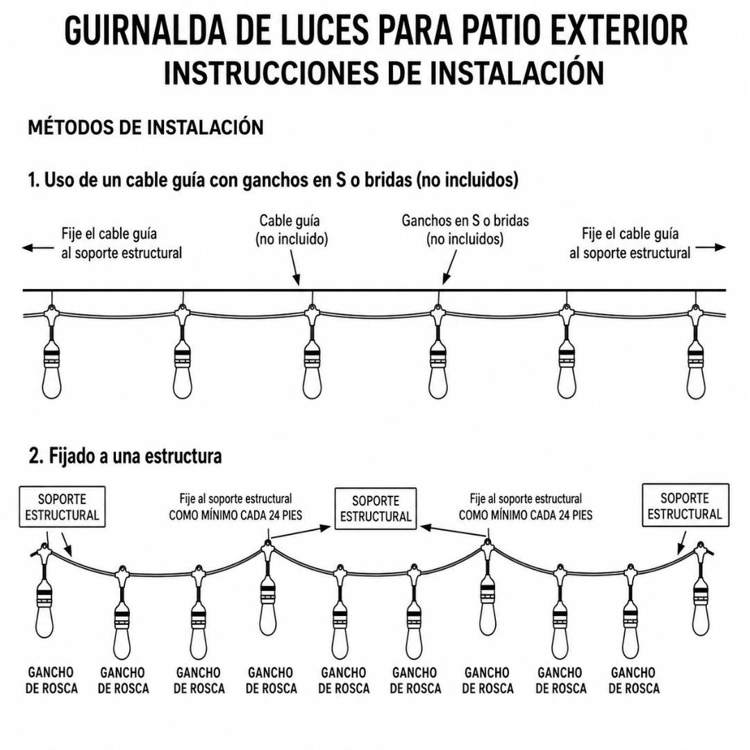 SERIE DE 10 LUCES LED — Transforma cualquier espacio con luz cálida