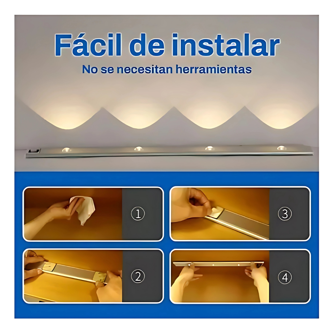 LUZ LED CON SENSOR DE MOVIMIENTO – Iluminación práctica y automática para tu hogar
