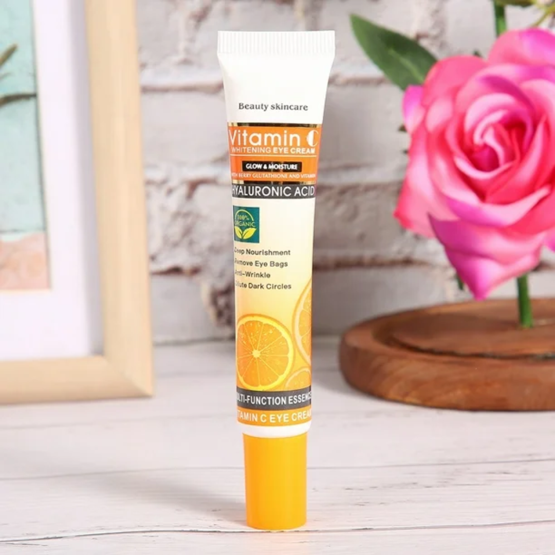 CONTORNO DE OJOS ANTI OJERAS, VITAMINA C – Ilumina tu mirada y despídete del cansancio