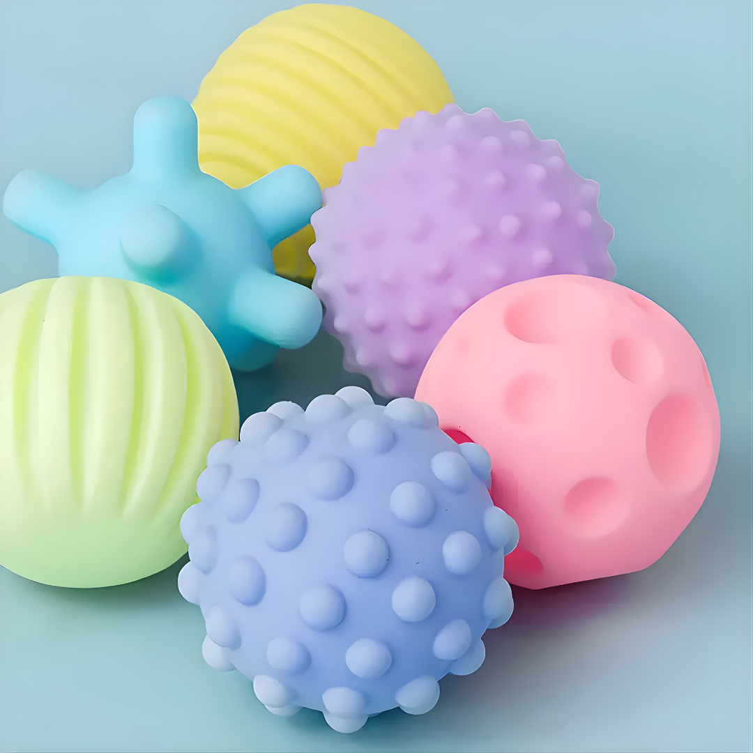 PELOTAS SENSORIALES SUAVES – Estimulación, desarrollo y diversión para manos curiosas