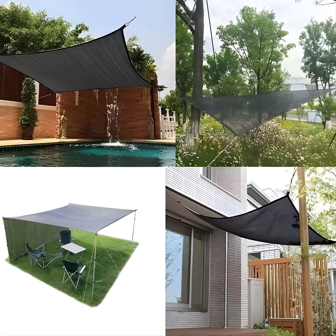 MALLA DE SARAN PARA SOMBRA – Protección solar eficiente, frescura constante y espacios exteriores más cómodos