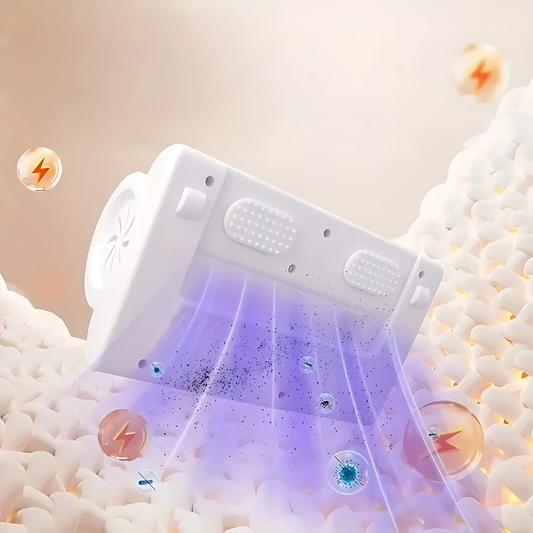 ASPIRADORA ELÉCTRICA PARA COLCHONES Y TAPICERÍA - Respira mejor, duerme mejor: elimina lo que no ves.