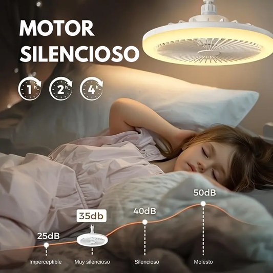 VENTILADOR CON LUZ SMART — Fresco, luz y control inteligente en uno