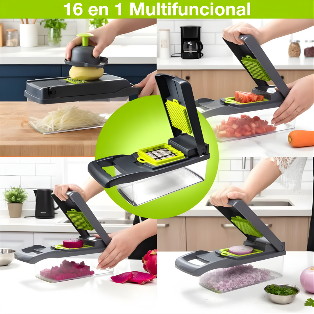 CORTADOR DE VERDURAS MULTIFUNCIONAL – Cocina fácil, rápida y sin desorden