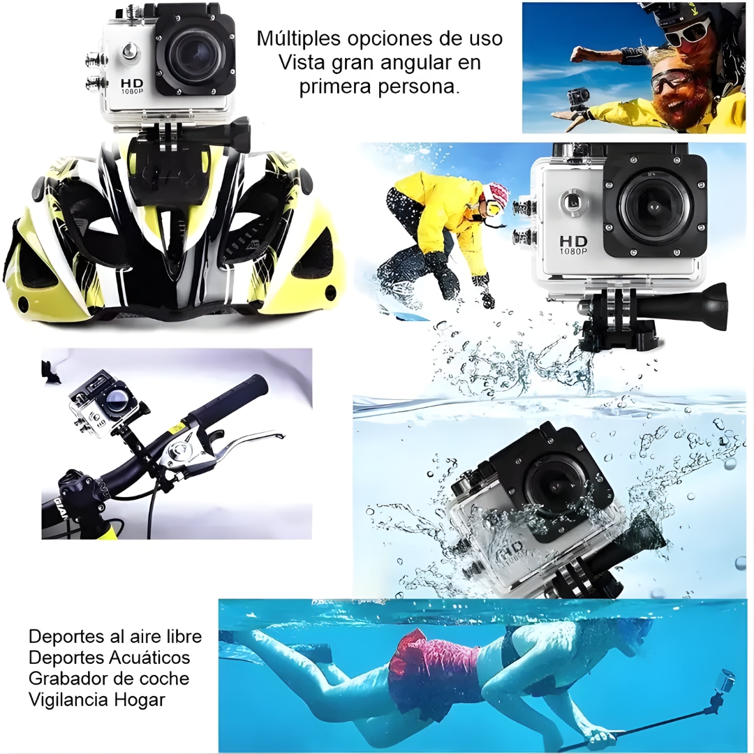 CÁMARA DE ACCIÓN DEPORTIVA – Aventuras en 4K, resistencia extrema y memoria visual para cada momento épico