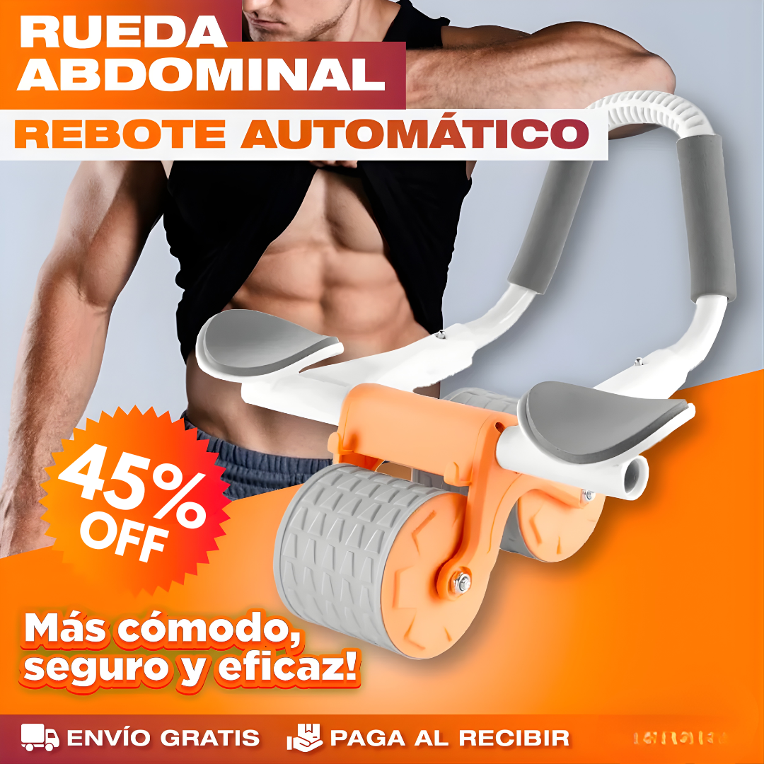 RUEDA ABDOMINAL CON REBOTE – Entrenamiento más seguro, efectivo y resultados visibles desde casa