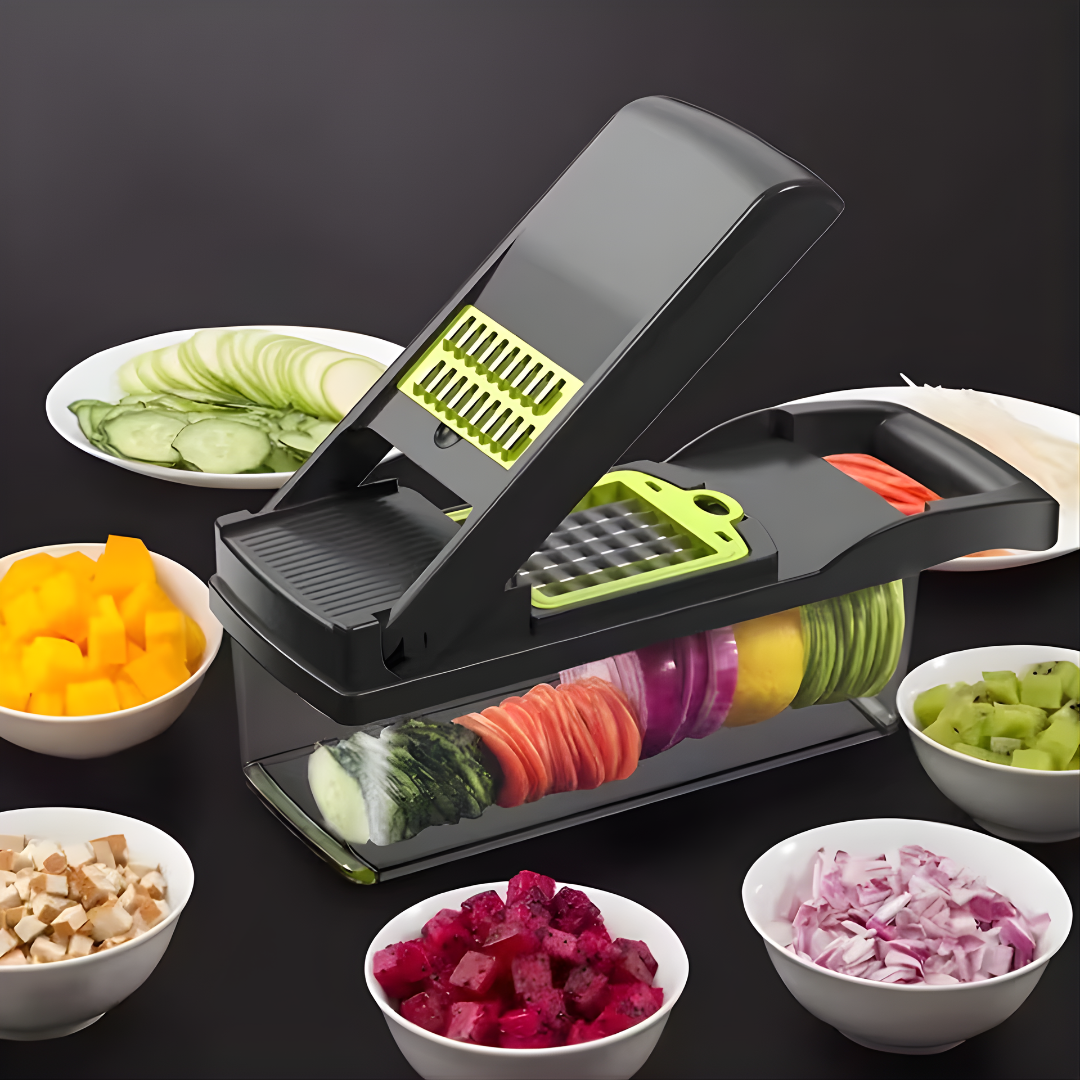 CORTADOR DE VERDURAS MULTIFUNCIONAL – Cocina fácil, rápida y sin desorden
