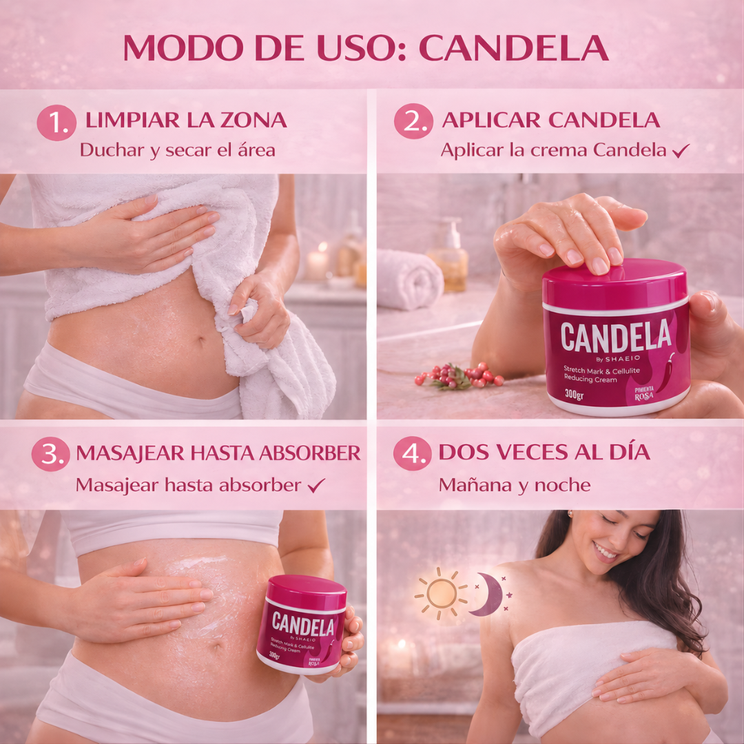 CANDELA CREAM – Firmeza visible, piel renovada y cuidado profundo desde la primera aplicación